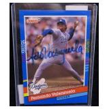 Fernando Valenzuela 1991 Donruss #127 signed card