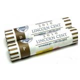 x2- Rolls of 2010 Unc. Lincoln cents, -x2 rolls,
