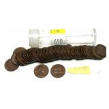 Roll of 1960-D Lincoln cents