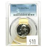 1956 quarter, PCGS slab certified Proof-66