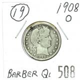 1908-O Barber quarter