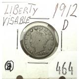 1912-D Liberty nickel
