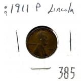 1911 Lincoln cent