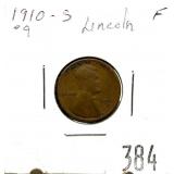 1910-S Lincoln cent