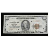 $100 New York National Currency, series of 1929