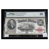 $2 United States note, series of 1917, PMG slab