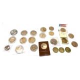 Lot of assorted medals and tokens, 22 pcs.
