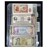 Lot of world currency notes, 34 pcs.