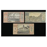 Lot of German notgeld notes, Unc., 3 pcs.