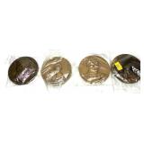 x4- Presidents and Notable People medals,
