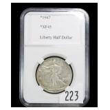 1947 Walking Liberty half dollar