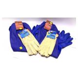 Lot: 2- Hardy leather work gloves and 2- Hardy