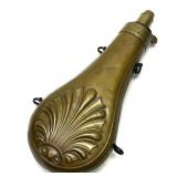 Vintage Black Powder Flask, 6.5"