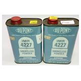 Lot, 2 Dupont IMR 4227 smokeless powder, 16 oz.