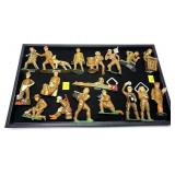 Lot of 17 Barclay & Manoil Soldiers, Includes,