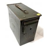 Metal ammo can, 10" H