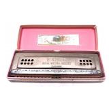 The Echo by M. Homer, Germany Harmonica in box
