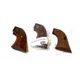Lot, 3 pairs wooden Ruger Single Six grips