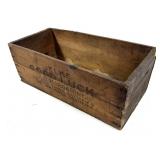 Wooden Jelke Good Luck Margarine Crate, 20"x10"x7"