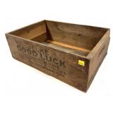 Wooden Jelke Good Luck Margarine Crate,