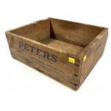 Wooden Peters Ammo Crate, 13"x15"x6"