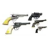 Lot: 5 Assorted Vintage Cap Guns, Includes: