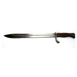 WWI German Butcher blade bayonet marked Alex.