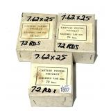 216 Rounds of 7.62 x 25mm Tokarev 86-grain