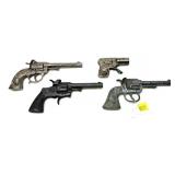 Lot: 4 Assorted Vintage Cap & Toy Guns,