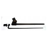 U.S. Civil War bayonet with US leather frog and