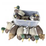 Lot: 12 Assorted hunting working decoys