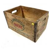 Wooden Saratoga Quevic Crate, 18"x12"x10"