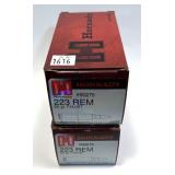 x2- Boxes of .223 REM 55-grain FMJ/BT Hornady