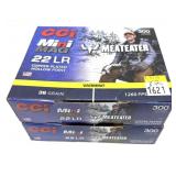 x2- Boxes of CCI .22 LR. HP cartridges -x2 boxes