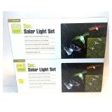 Lot: 2 Solar light sets (2 boxes of 3 ea.)