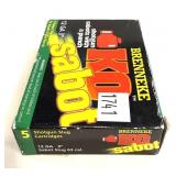 Box of 12 Ga. 3" Brenneke sabot slugs, 5 rounds