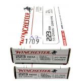 x2- Boxes of .223 WIN. 55-grain Winchester FMJ