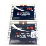 x2- Boxes of .38 Spl/.357 Mag. CCI shot shells