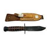 Ontario 3-11 knife with leather sheath and