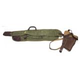 Lot, US leather holster and US soft carry case