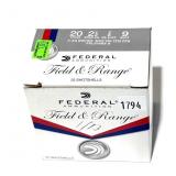 Box of 20 Ga. 2.75" No. 9 Federal Field & Range