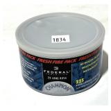 Can of .22 LR hollow point Federal cartridges,