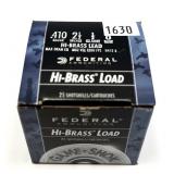 Box of .410 Ga. 2.5" No. 6 Federal game loads,