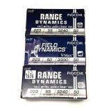 x3- Boxes of .223 REM 55-grain FMJBT Fiocchi