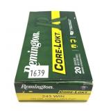 Box of .243 WIN. 100-grain Remington PSP