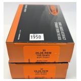 x2- Boxes of .25-06 REM 120-grain SP BT HSM