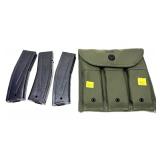 Lot, US mag pouch with 3 magazines