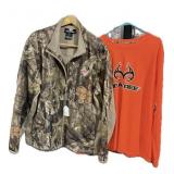 Mossy Oak XL Jacket and Real Tree XL Long sleeve