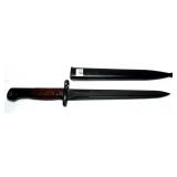 Bayonet with scabbard, handle marked SA30 62417