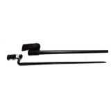 U.S. Civil War bayonet with US leather frog and